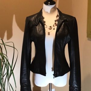 BLACK LEATHER JACKET